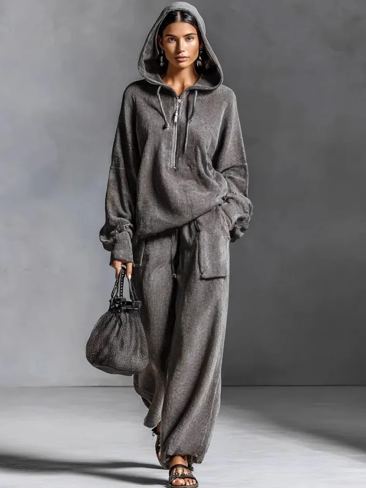 

Женские комплекты из 2 предметов, Новое поступление 2026 года, весенне-осенние одинаковые комплекты, толстовки с длинными рукавами, куртка, топ и брюки, костюмы, одежда