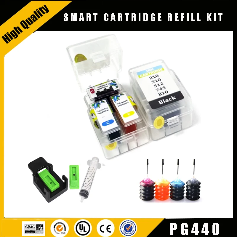 einkshop PG-440 CL-441 Smart Cartridge Refill For Canon PG440 PG 440 CL441 Pixma MG2140 MG3180 MG3540 MG2240 MG2180 MG3140