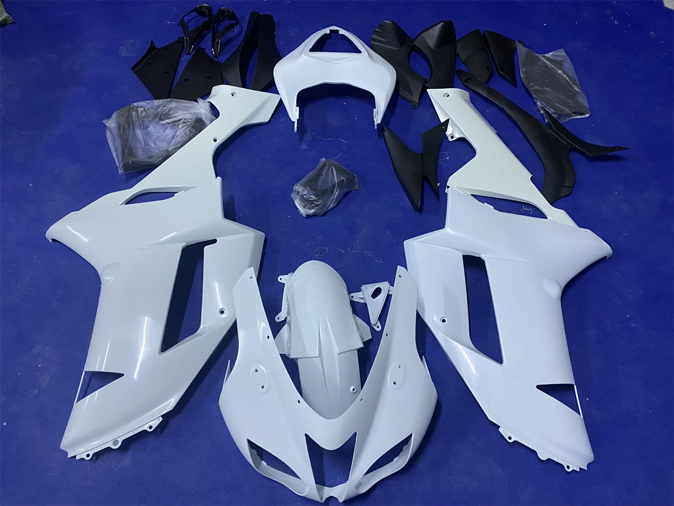 New ABS Motorcycle Fairings Kit Fit For ZX-6R 07 08 ZX6R 2007 2008 Bodywork Set  unpainted