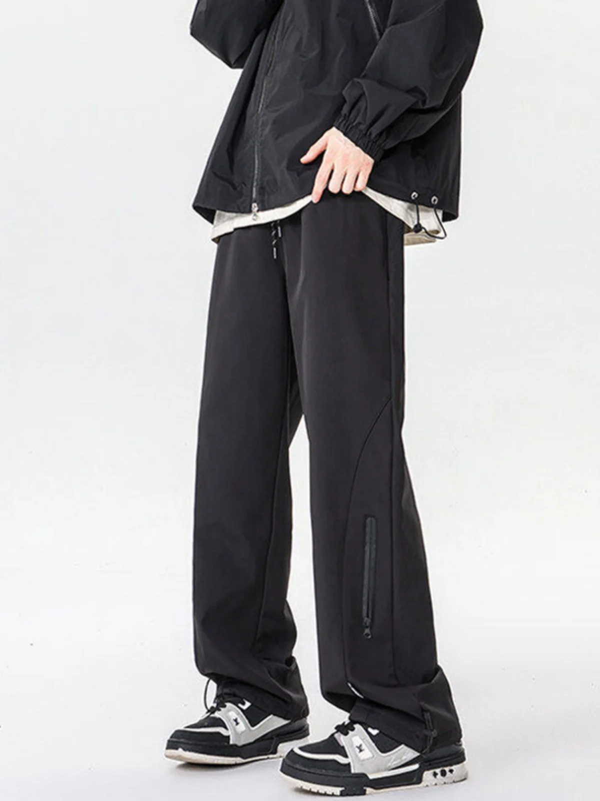 

Thiened Fce Outdoor Climbing Trousers Men's Winter Waterproof Hiking Pants Functional Paratrooper Workwear Straight Leg ...