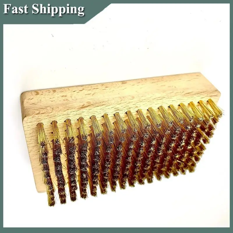 

-MEOF 1PC High Quality Snowboard Brush Snow Wax Brush Ski Brush Copper Wire Cleaning Brush Copper Brush