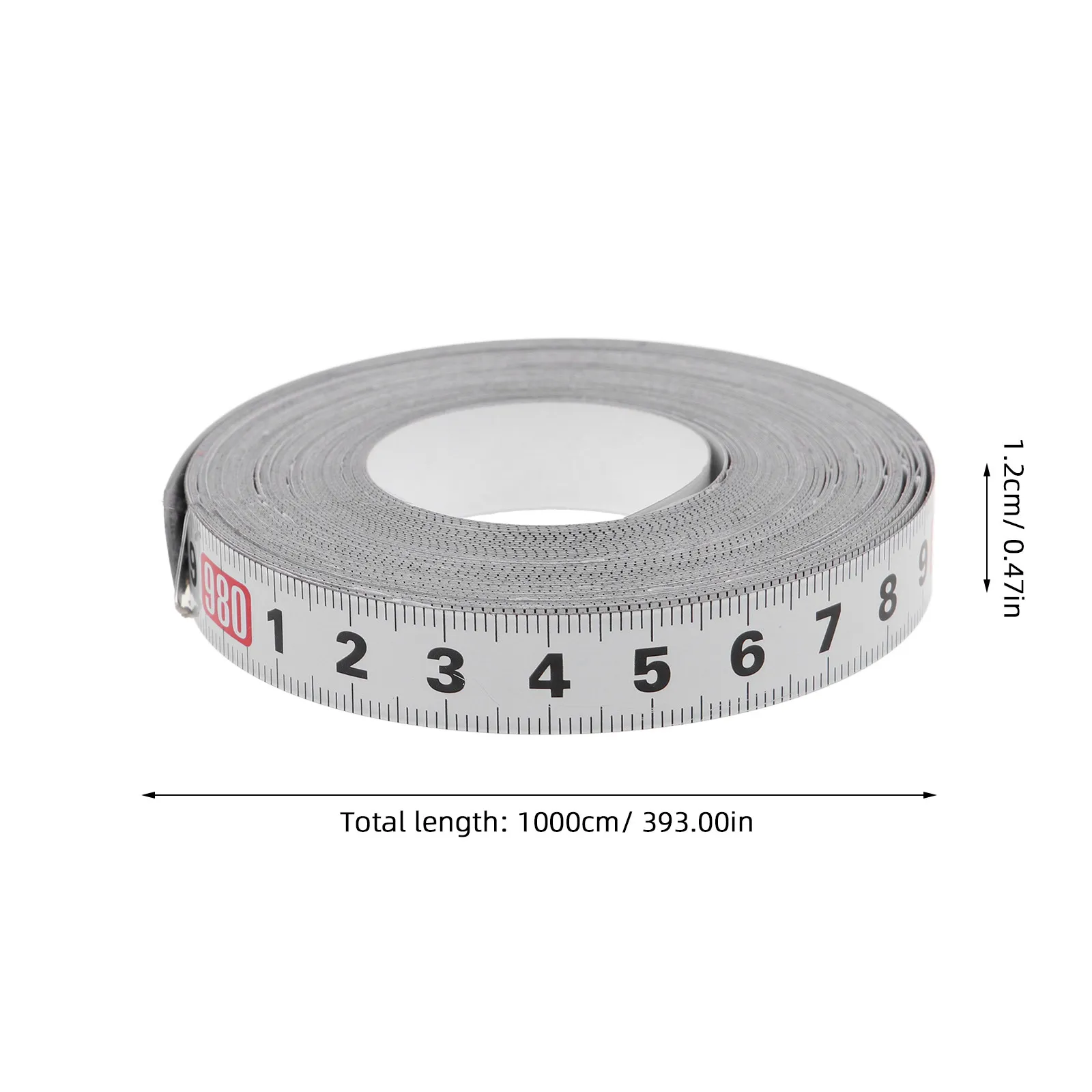 Sticky Measuring Ruler Tape 1M and Stick Adhesive Ruler for Workbench Sewing Table Engineering Scale Metric Tape