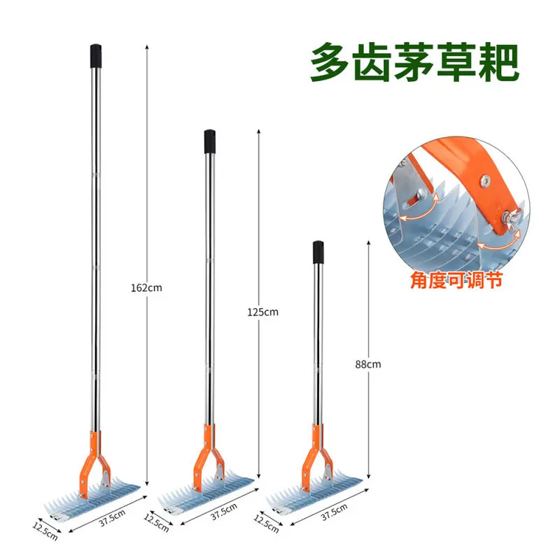 Garden leaf  Gardening tools Lawn withered grass  Lawn combing rake Garden weeding Turning