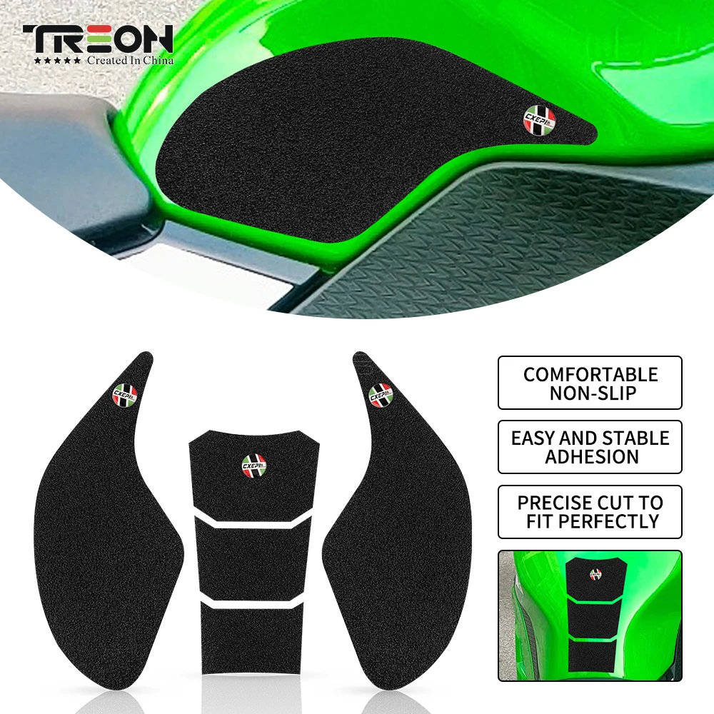 For Kawasaki NINJA 300 NINJA300 ninja 300 2013-2022 Motorcycle Sticker black Tank sticker Gas Fuel Oil Tank Pad Protector Decal