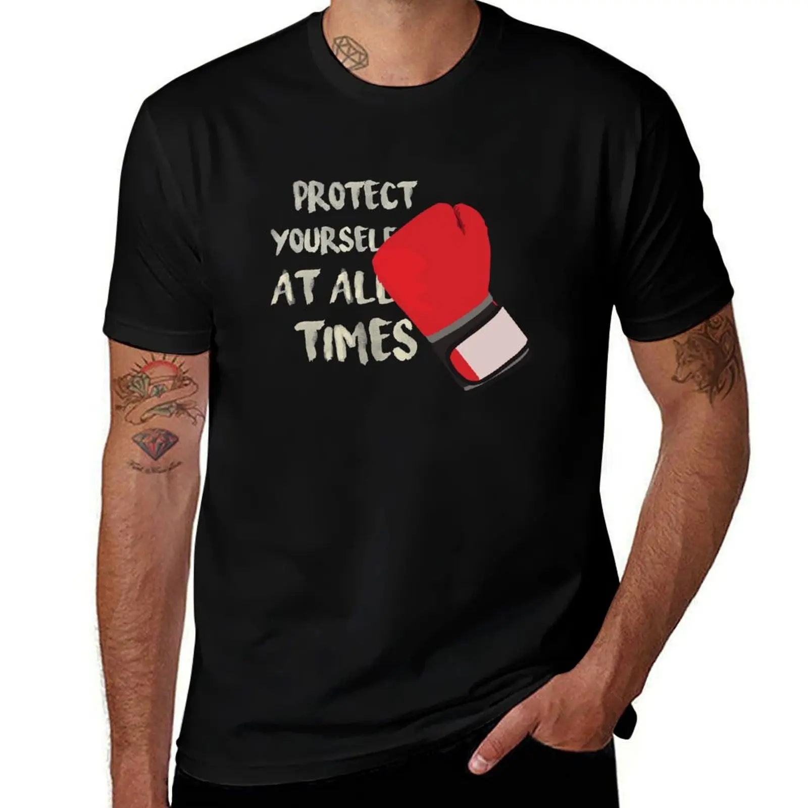 

Protect yourself at all times T-Shirt oversized vintage anime shirt anime sweat shirts, men