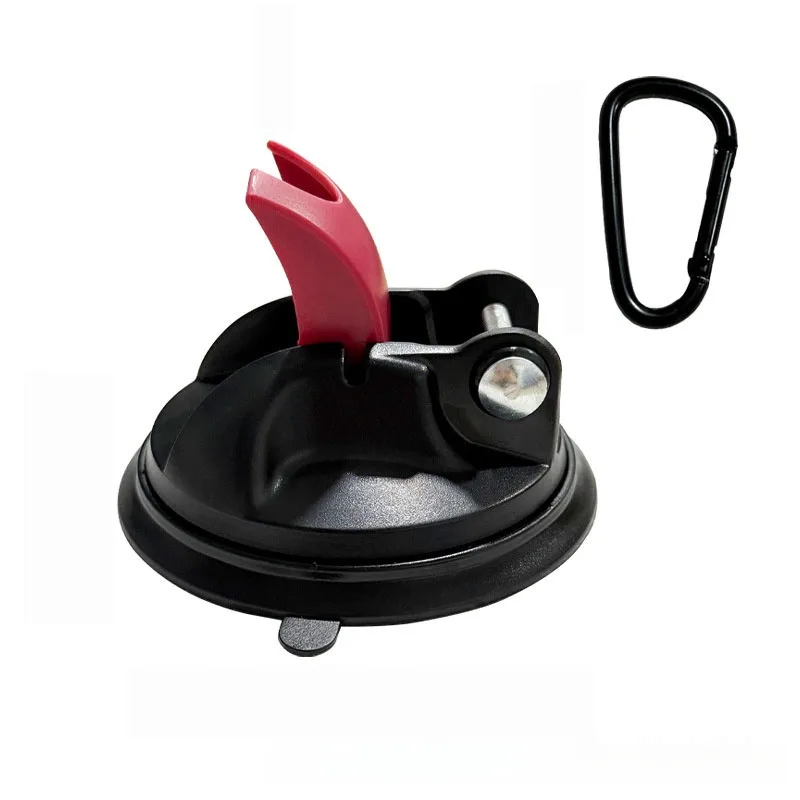 1set Heavy-Duty PVC Suction Cup Anchor Straps With Fixed Hooks RV Caravan Mounting Tent Securing Device Durable Adhesive Mount
