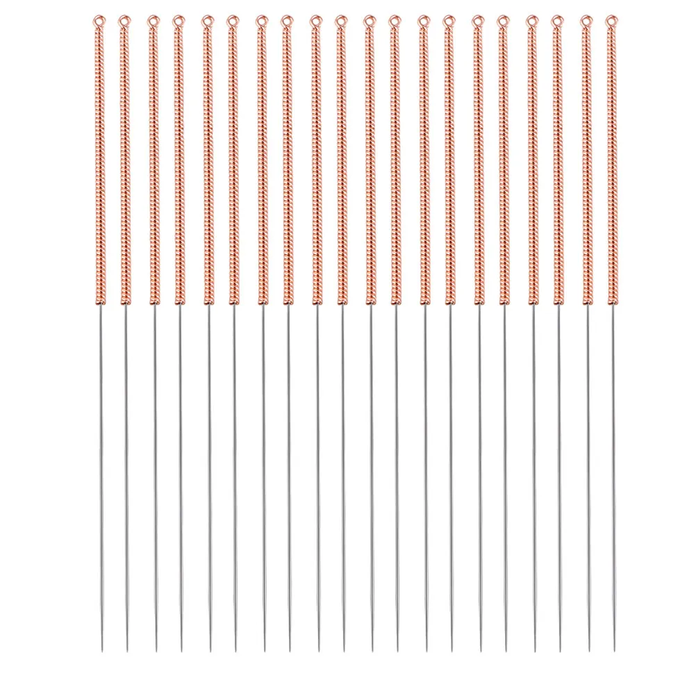 20Pcs Printer Cleaning Needles Durable Stainless Steel Flexible Pins for 3D Printer Nozzle Jam Removal and Cleaning