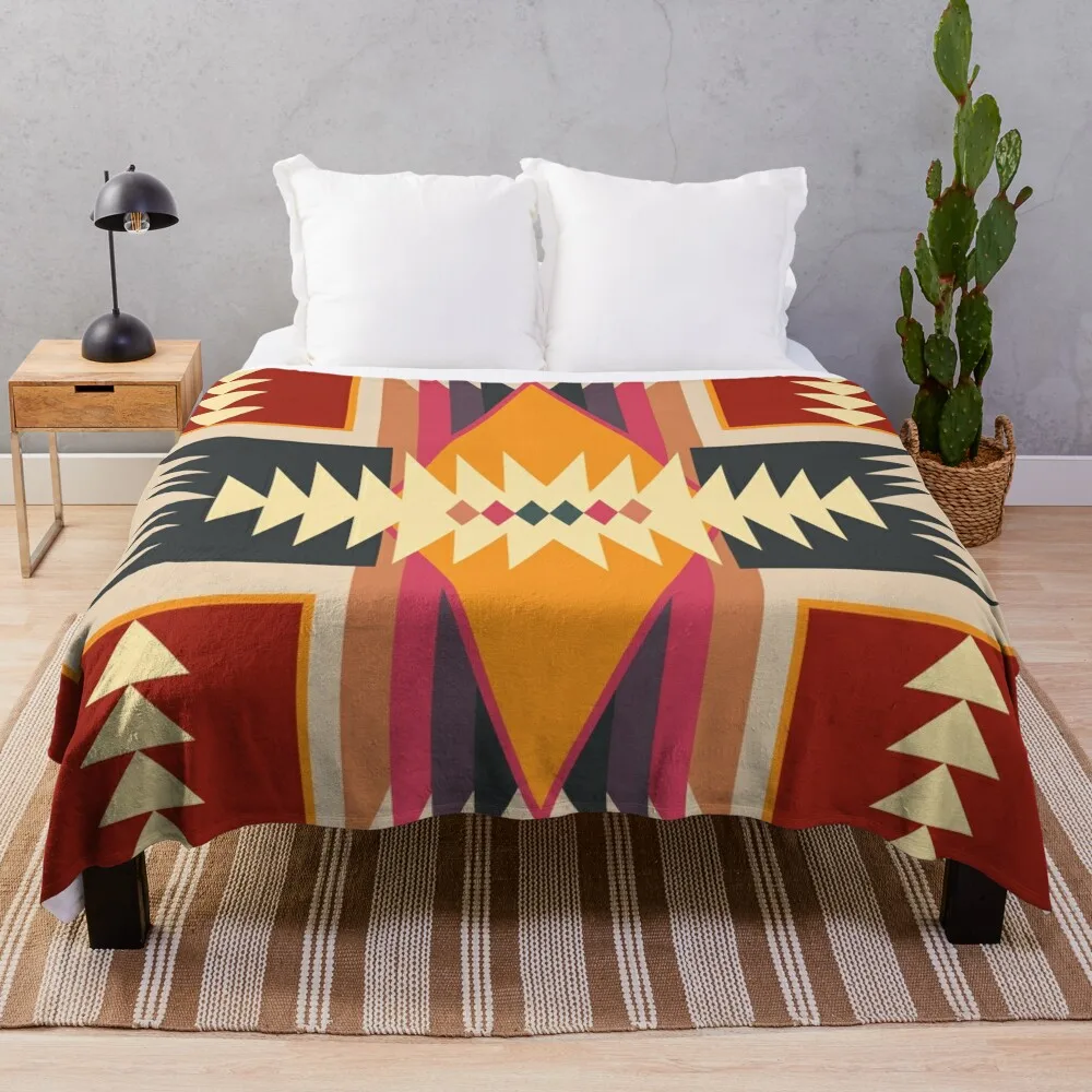 

Navajo Design Eight Throw Blanket
