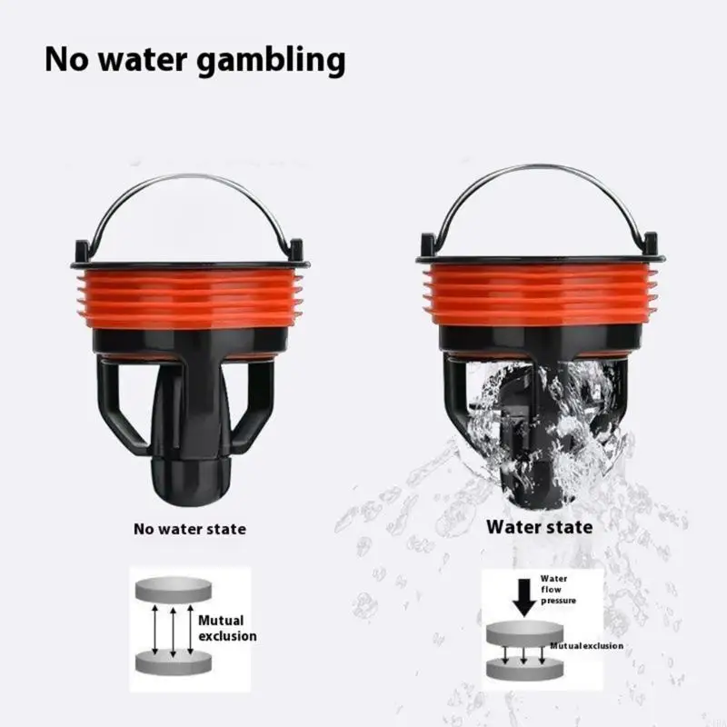 ABS Not Backflow Drain Insert with Small Weight Seal Auto Closing Sewages Cover for High Risings Building Large rain Area