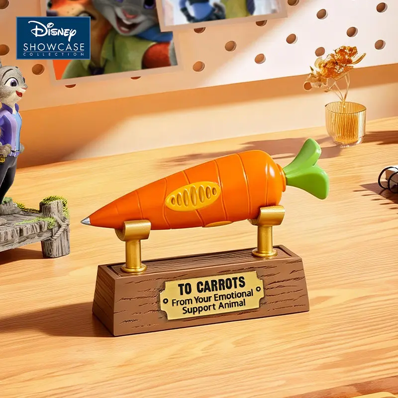 

Коллекционная фигурка-карандаш Disney Showcase Zootopia в виде морковки с подставкой, украшение для стола, подарок на день рождения для фанатов Zootopia