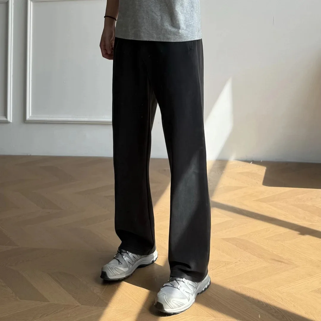 

Just Paris Waed ey Destroyed Sweatpants Men Loose Straight Leg Sport Casual Floor-Length Trousers