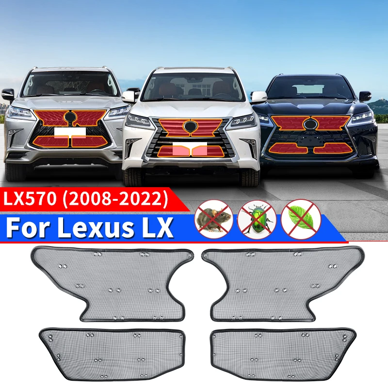 

For Lexus LX570 2008-2022 Tuning Exterior Modification Accessories LX 570 front grill Prevent Mosquito Sand 2021 2020 2019 2018