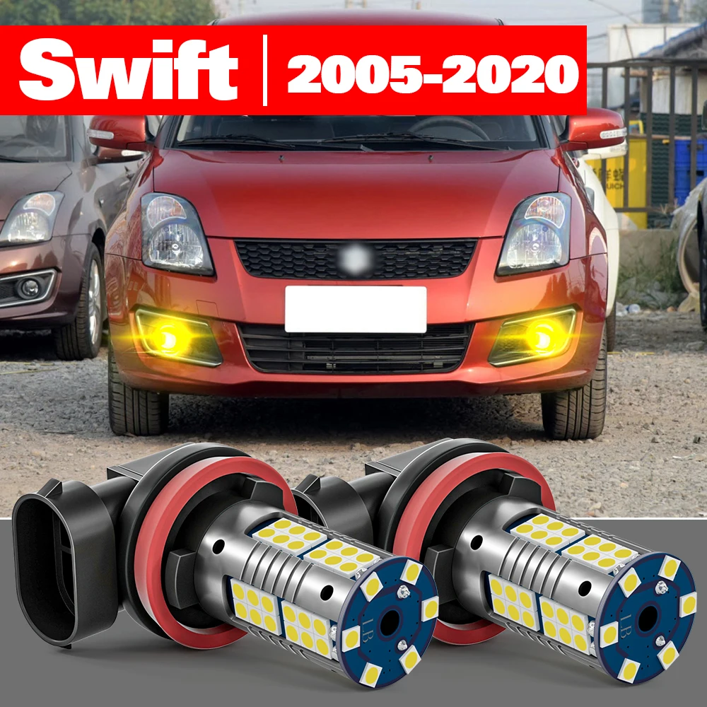 

For Suzuki Swift mk3 mk4 mk5 2005-2020 Accessories 2pcs LED Fog Light 2009 2010 2011 2012 2013 2014 2015 2016 2017 2018 2019