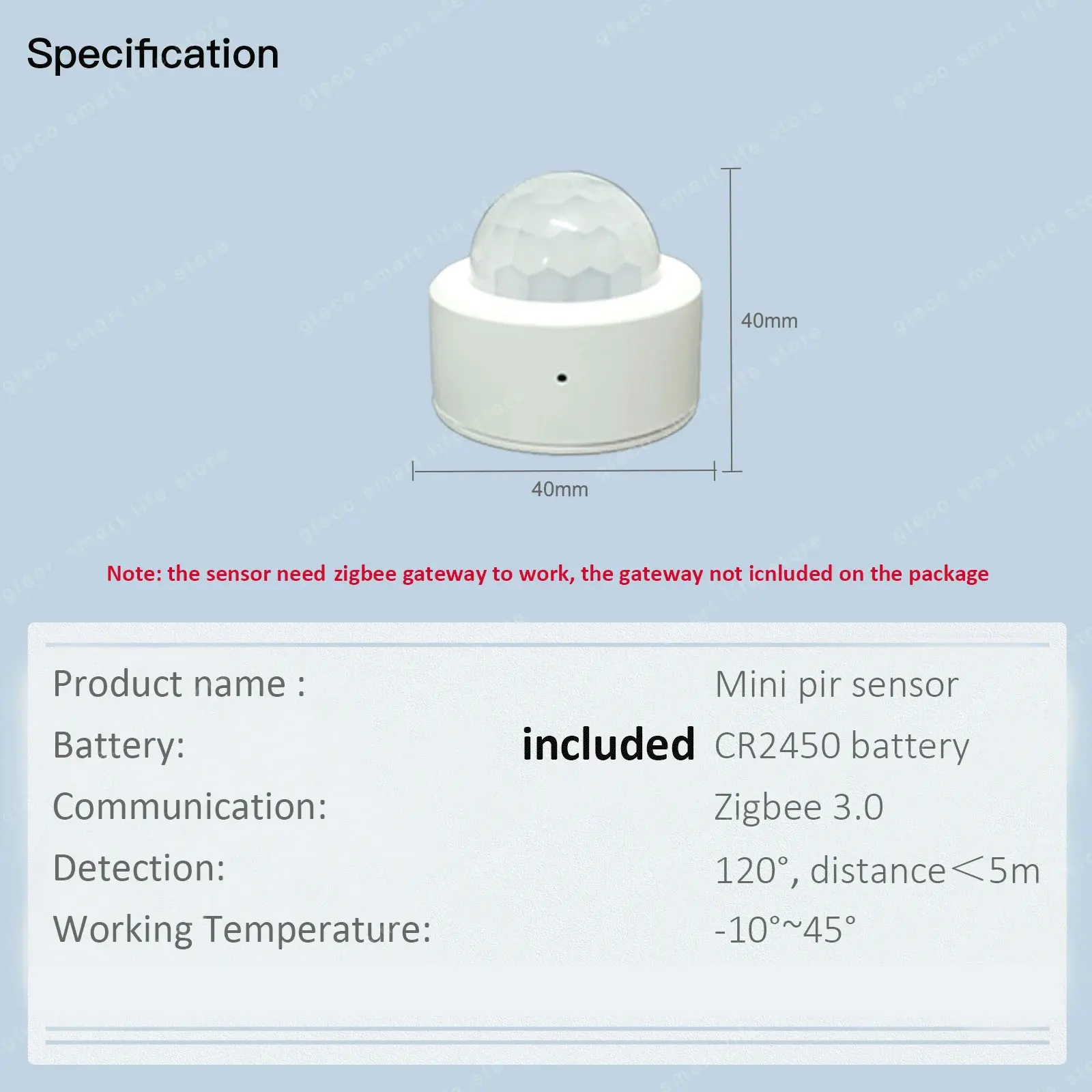 Zigbee-Sensor de movimiento humano para el hogar, Mini Sensor de movimiento PIR, Detector infrarrojo, seguridad Smart Life para Alexa, Google 2,