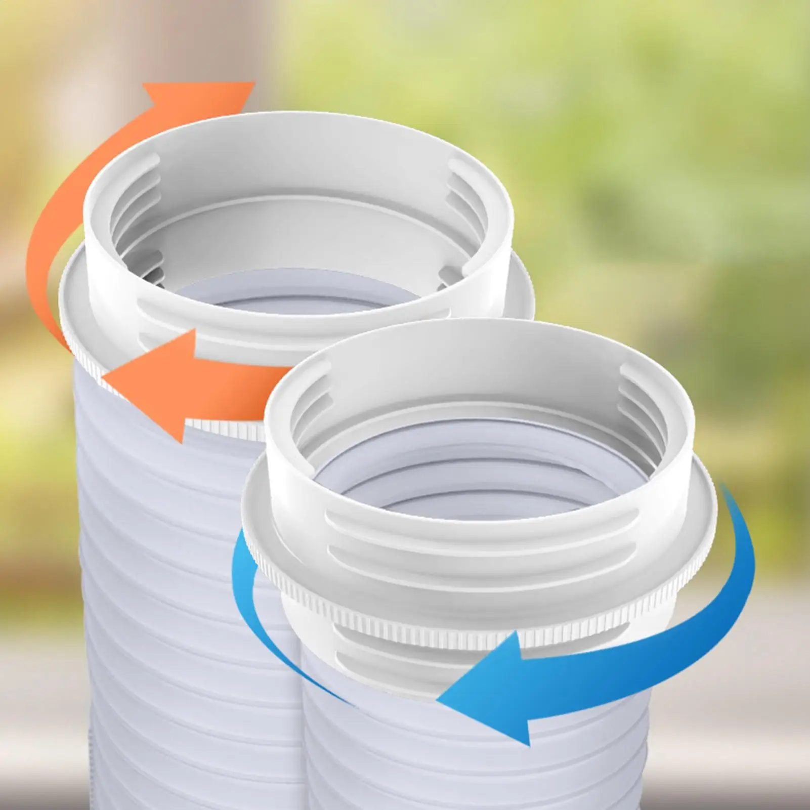 Air Conditioner Hose Adapter Portable AC Coupler Universal Hose Reducer Split Vent Conditioning Drain Screen Exhaust Connector