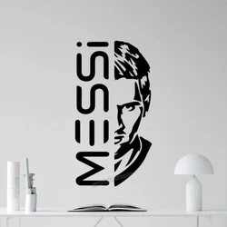 Messi Vinyl Wall Sticker Soccer Wall Decor Football Sign Player Wall Sticker Living Room Bedroom Decor Mural Player Gift A714