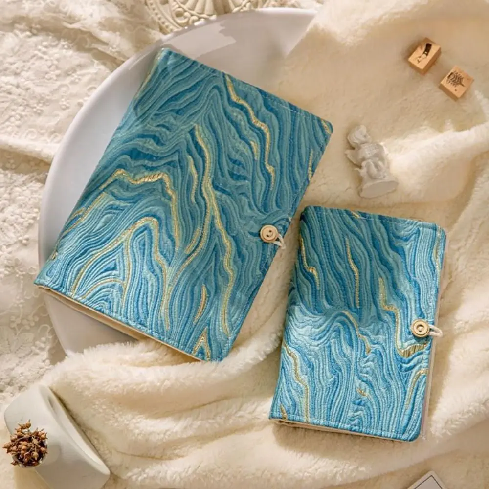 Office Supply A5 Fabric Art Notebook 90 Pages Soft Sinicism Notebook Durable Paper Loose-leaf Notebook School