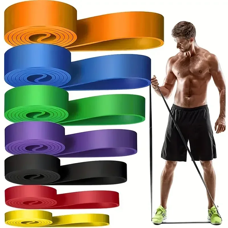 175-250LBS Yoga Multi-Purpose Thickened Heavy-Duty Elastic Band Fitness Training Resistance Stretching Band Thick Circle