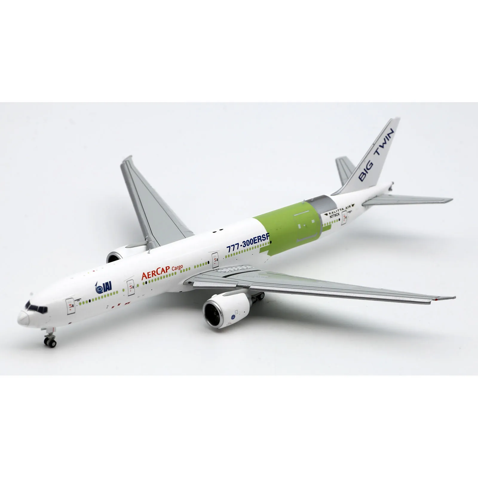 LH4339A Alloy Collectible Plane Gift JC Wings 1:400 Kalitta Air Boeing B777-300ER Diecast Jet Model N778CK Flaps Down