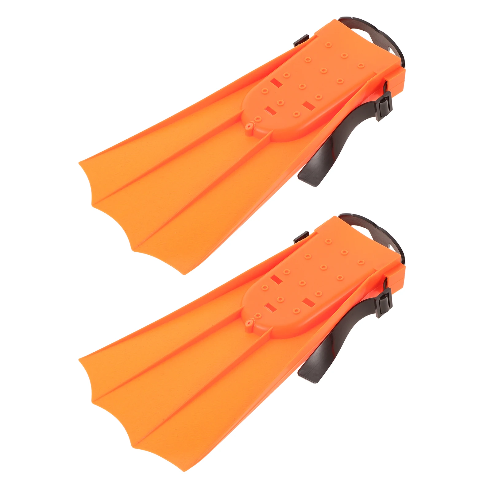 

Children Swimming Fins Kids Snorkeling Flippers Orange PVC Boys Diving Toddler Lightweight Skill Enhancement Antislip Kids Pool