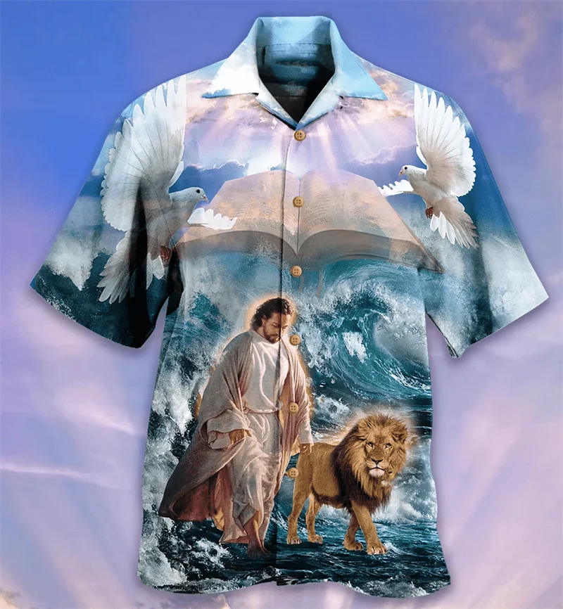 God Loves The Common People Jesus Hawaiian Shirts Mens Womens Fashion Cool Beach Shirts Summer Cool Floral Shirt Tops Clothes