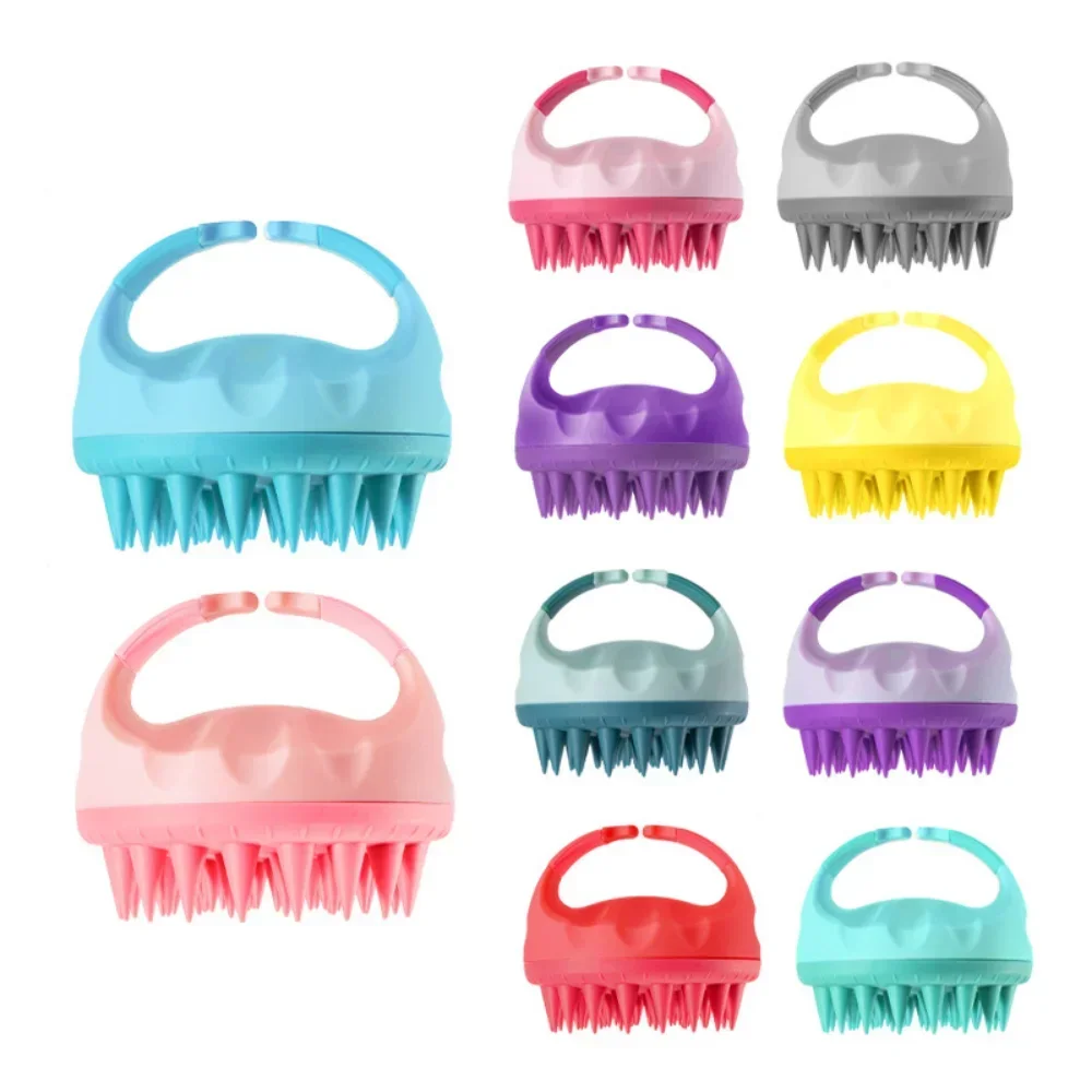 

Portable Silicone Shampoo Brush Handheld Head Scalp Massage Brush Bath Massage Brush Body Shower Brushs Soft Hair Comb Hair Care