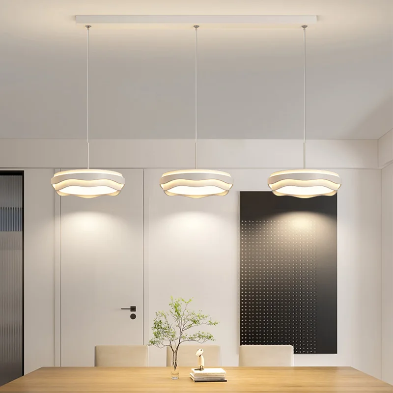 

LED modern simple living room dining table three bars dining room lights chandelier new light luxury high-end lamps