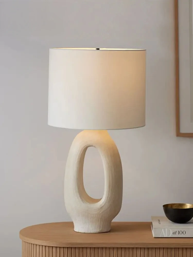 Designer Wabi-sabi Modern Resin Table Lamp LED E27 Art Decorative Desk Lights Living/Model Room Bedside Bedroom Coffee Tables