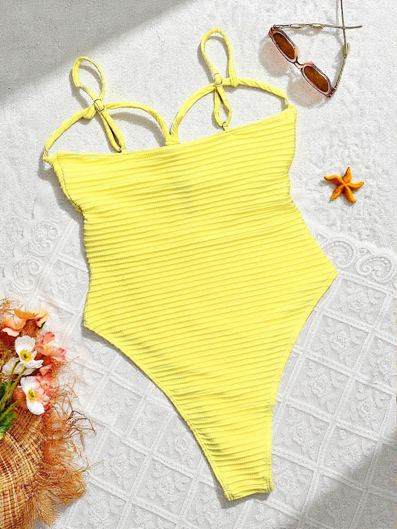 Sexy Yellow Swimwear Women 2026 Hollow Out Cross Slim Tummy Control One Piece Swimsuit Beach Backless Bathing Suit Monokini 4 Sexy Yellow Swimwear Women 2026 Hollow Out Cross Slim Tummy Control One Piece Swimsuit Beach Backless Bathing Suit Monokini 4