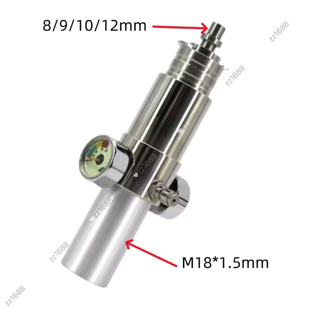 Valve nozzle 8/9/10/12mm, suitable for 635/55 pipes, stainless steel pressure control constant pressure valve