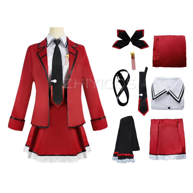 

New Anime Date A Live Itsuka Kotori Cosplay Costume Uniform Dress Outfit+Stocking Halloween Costumes for Women Custom Any Size