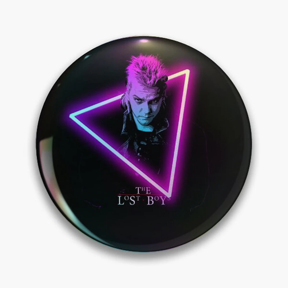 Lost Boys Pin Holographic Star Heart Pin Brooches Laminated Button Fashion Accessory