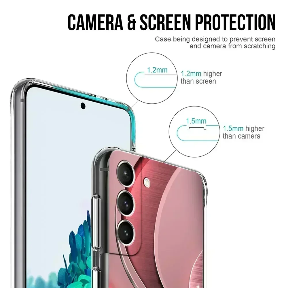 حافظة شفافة على شكل فيونكة لهاتف سامسونج جالاكسي S22 S20 FE S21 S23 Plus Note 20 Ultra 10 Lite حافظة هاتف شفافة