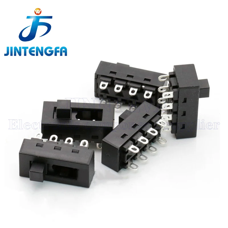 5PCS LQ-103H 8A 250V AC 3 Position 8 Pin Toggle Slide DIP Switch Hair Dryer Accessories SS-23L11