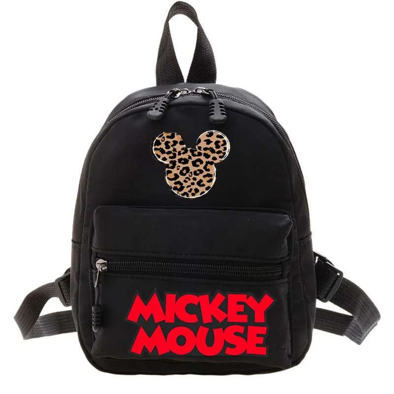 Disney Mickey Minne Mouse Patten plecak damski Mini torba na ramię dla nastoletnich dziewcząt Casual piękne plecaki torby do przechowywania kreskówek