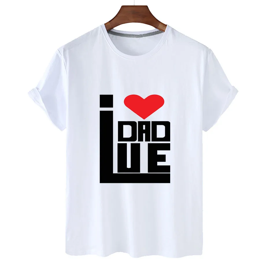 

100% Cotton Love Father Print Short Sleeve T-Shirt Women's 2022 Summer Women's Casual T-Shirt Unisex Short Sleeve T-Shirt Women