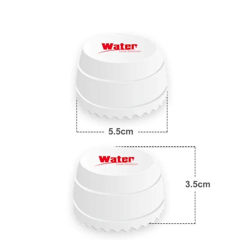 Détecteur de fuite d\'eau sans fil, alarme de sécurité domestique, capteur de protection, fonctionne avec WiFi, panneau 101, 433MHz, 5 pièces