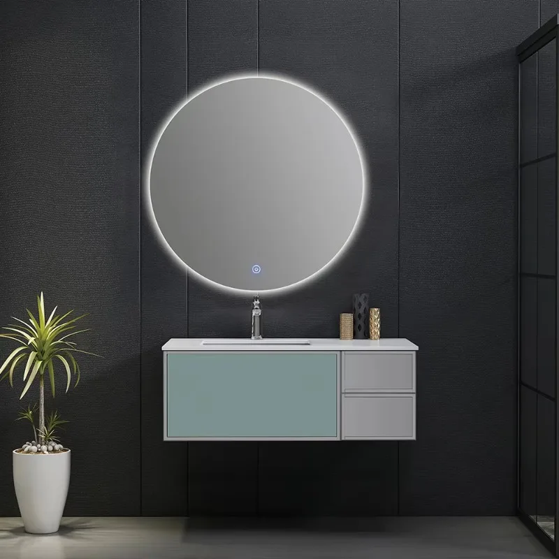 

Luxury New Design Furniture Sanitary Dresser Light Emitting Diode Mirror Bathroom Cabinet