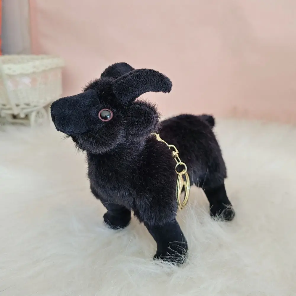 Plushie Schapen Speelgoed PP Katoen Baby Geit Pluche Pop Pluizig Gevuld Gehoornd Schapen Knuffels Mooie Schattige Baby Geit Sleutelhanger Kinderen