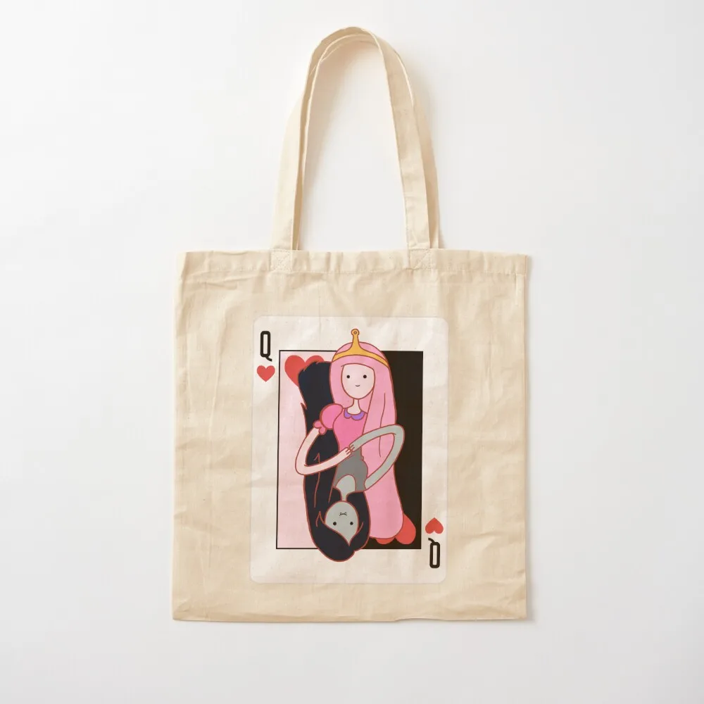 Princess Bubblegum and Marceline Queen of Hearts Tote Bag tote bag women cute pouch bag hand ladies Women bags