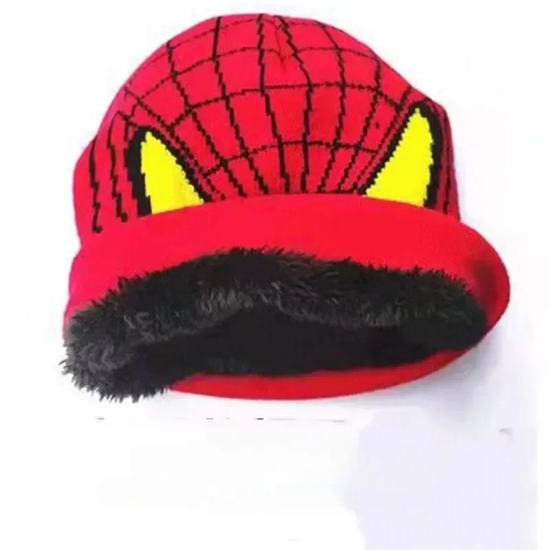 Marvel Spider-Man Handschuh- und Mütze-Set, modische Persönlichkeit, Spider-Man, warm halten, Handschuh, Mütze, Kinder-Accessoires, Weihnachtsgeschenke