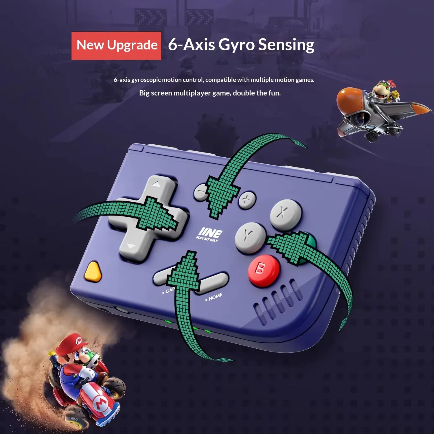 IINE Mini Retro Ananke Gen 2 Portable Controller for Android / iOS / PC Steam / Simulation Game Multi-platform Portable Handle