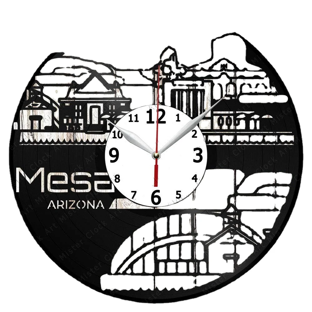 

Mesa Vinyl Record Wall Clock Home Art Decor Unique Design Handmade Original Gift Vinyl Clock Black Exclusive Clock Fan Art