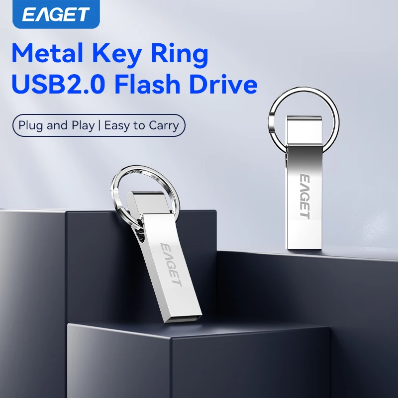 EAGET U5 Mini USB Stick Pendrive Memory Stick Available in 64GB/32GB/16GB Micro Metal USB2.0 Flash Drive