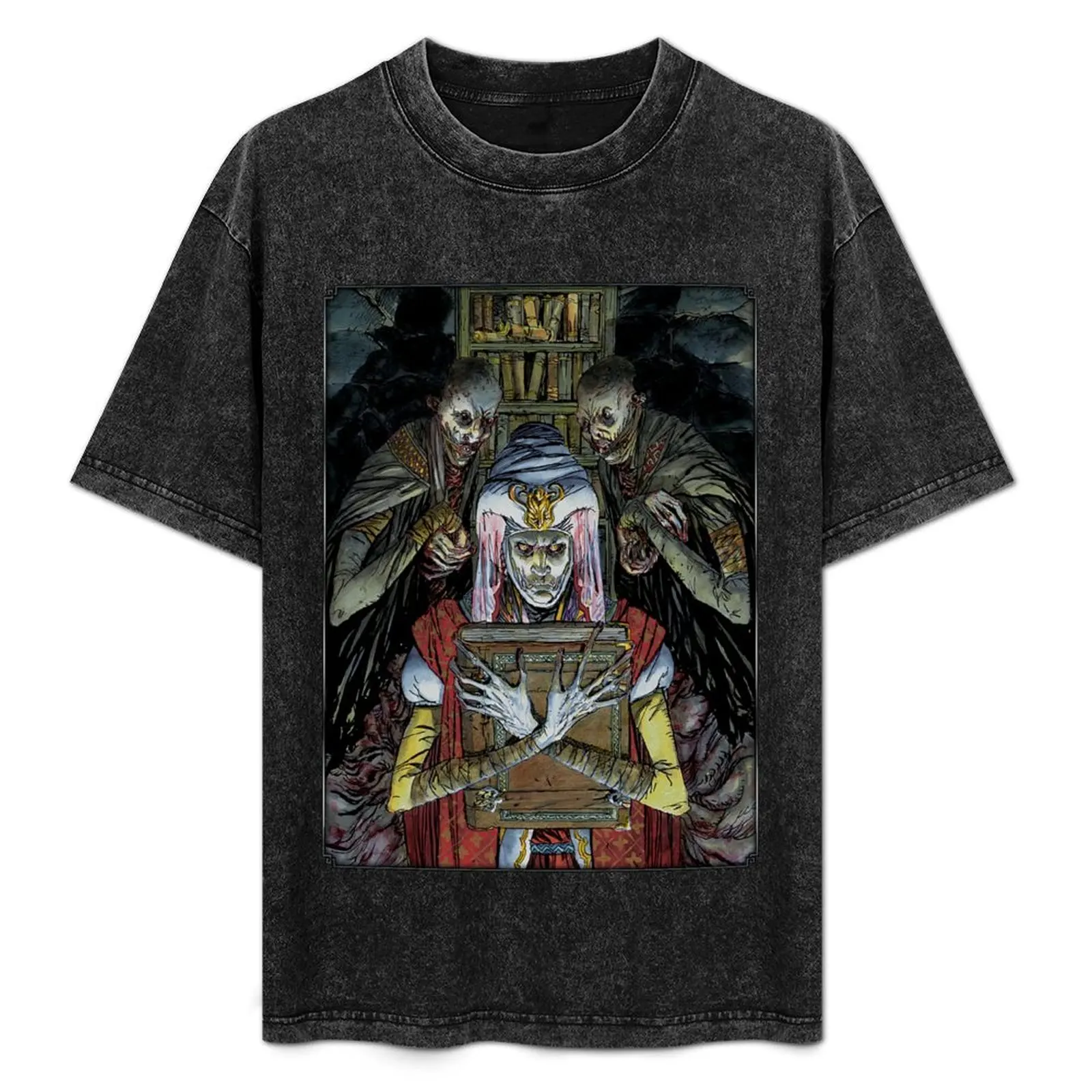 

Dark Ages Cover Art: Book of Storyteller Secrets T-Shirt Heavy Duty Casual Work Tee