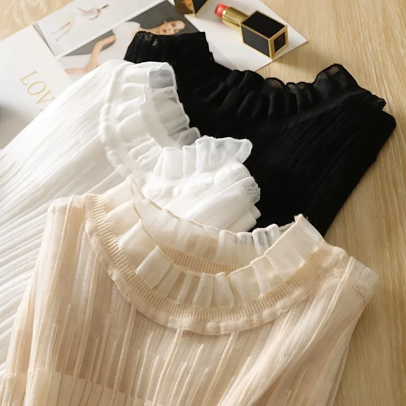 Sweater Vests Women Knit Lady Harajuku Leisure Summer Chic Sleeveless Elegant All-match Edible Tree Fungus Fashion Vintage Style