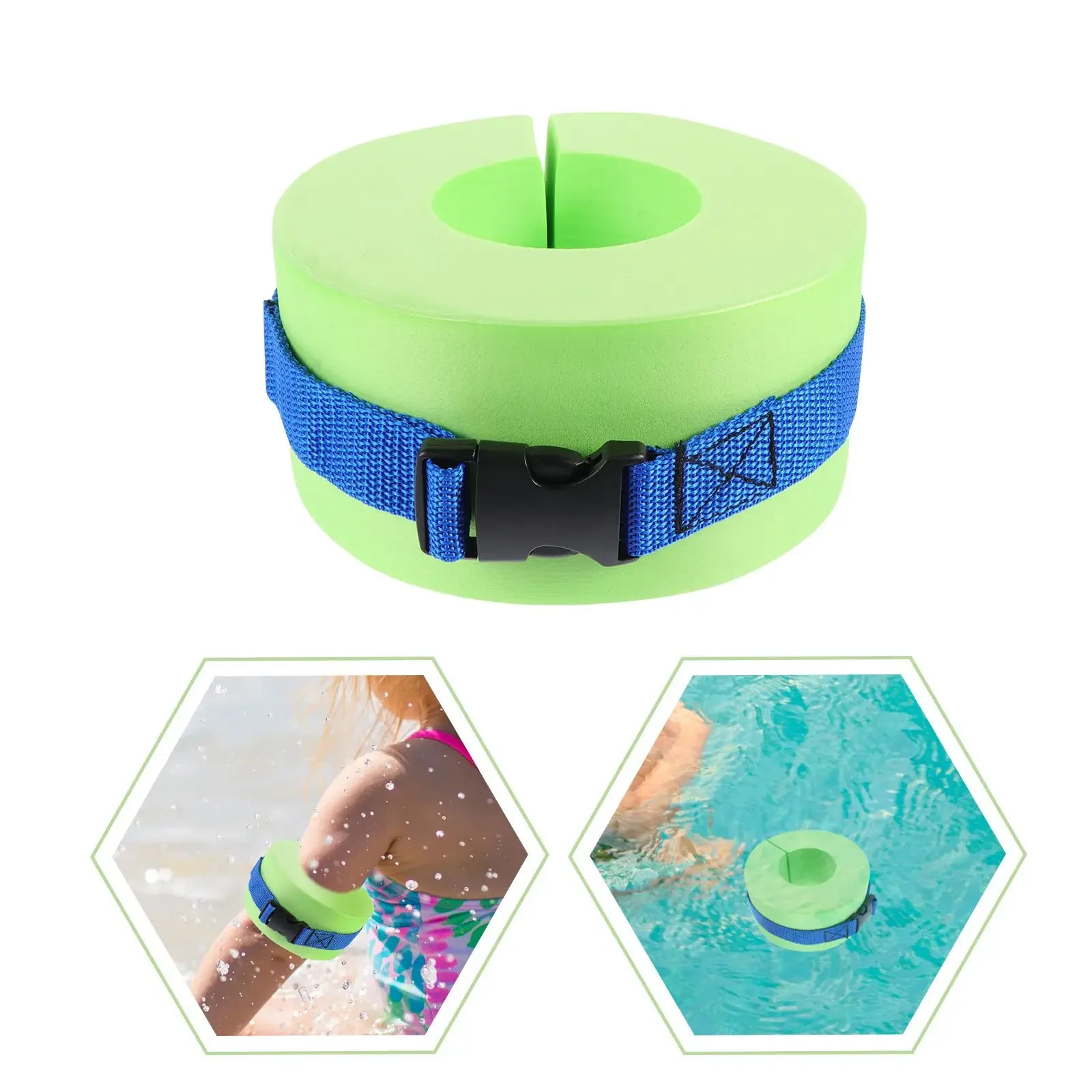 New Swimming Floating Foam  Sleeve Children's Auxiliary Training Arm Ring Swimming Pool Safety Arm Ring Swimming Accessories EVA