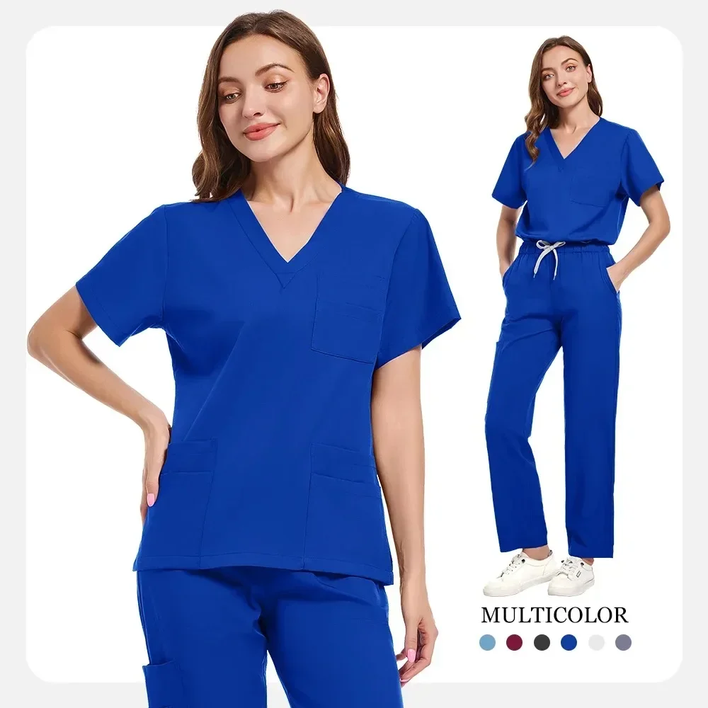 Medical Uniforms Women Clinical Wear Hospital Doctor Surgical Scrub Uniforms Multicolor Beauty Uniform Nurse Nursing Accessories