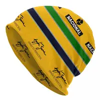Gorro personalizado Ayrton Sennas, gorros de punto para hombres y mujeres, gorros cálidos Unisex para adultos, gorros de invierno