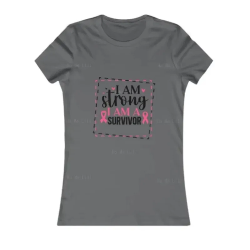 T-shirt « Je suis fort, je suis un survivant » haut de gamme 100 % coton pour femmes